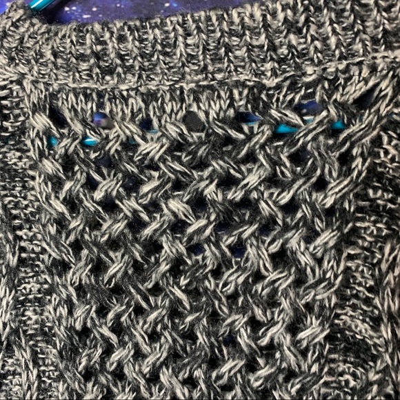 Foreign Exchange- Oversized Sheer Knit Sweater S - Picture 7 of 10